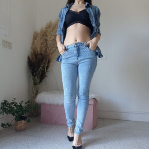 Jeans Skinny Push-Up Effetto Slavato Used - Scopri il Fit Perfetto XS-XL