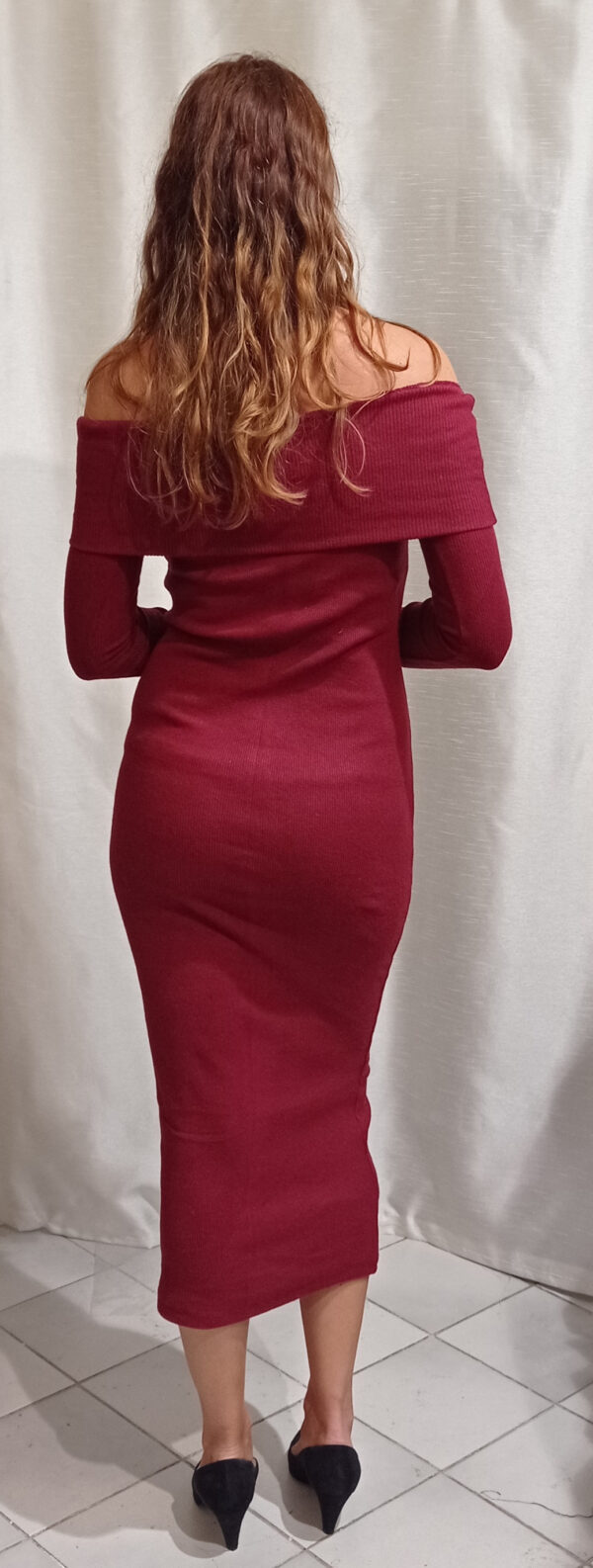 Abito lungo donna in maglia art. Roso