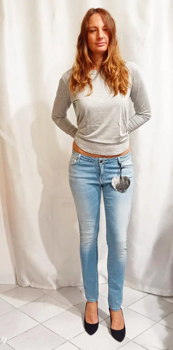 Jeans effetto invecchiato art. Rosetta