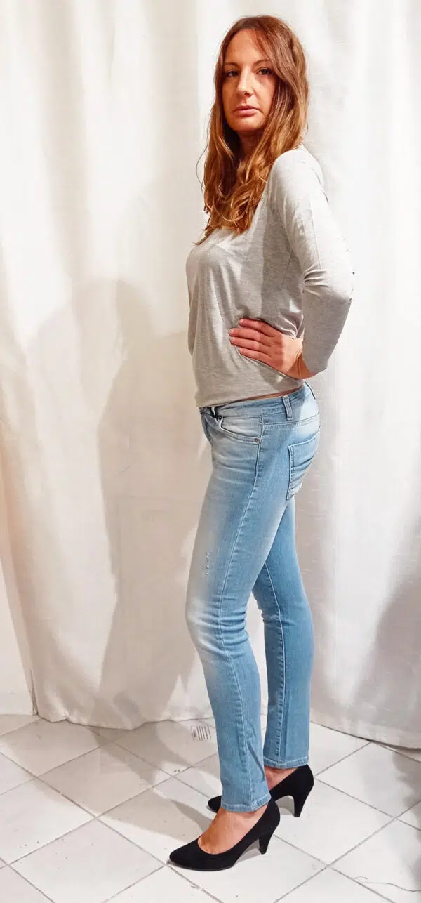 Jeans effetto invecchiato art. Rosetta
