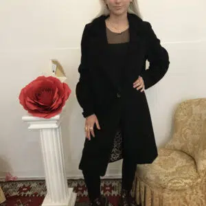 Cappotto in tessuto bouclè art. Maculato