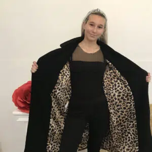Cappotto in tessuto bouclè art. Maculato