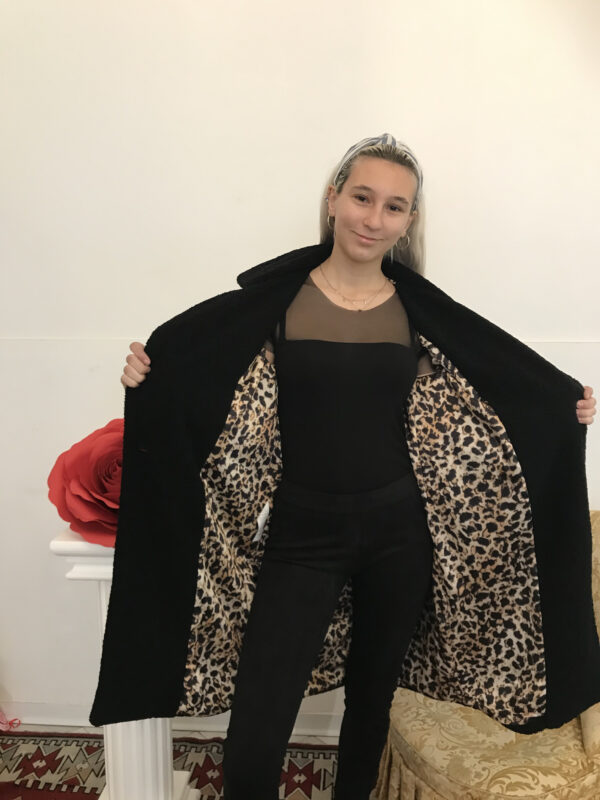 Cappotto in tessuto bouclè art. Maculato