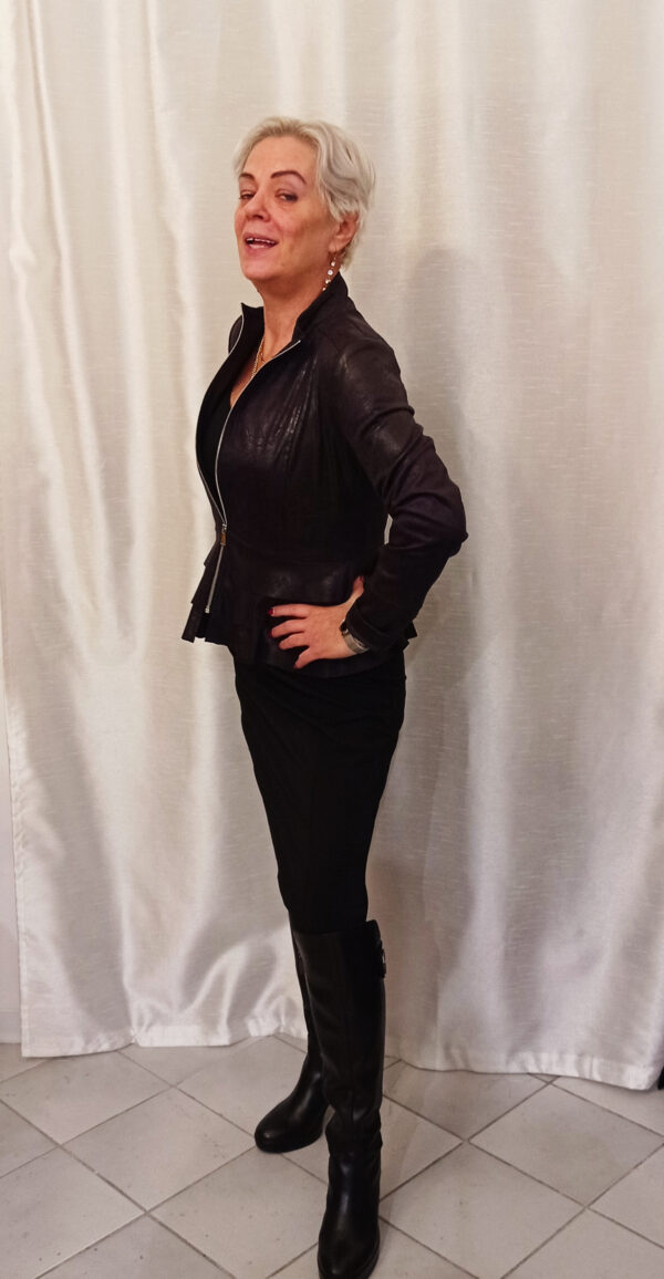 Giacca in eco-pelle art. Gale