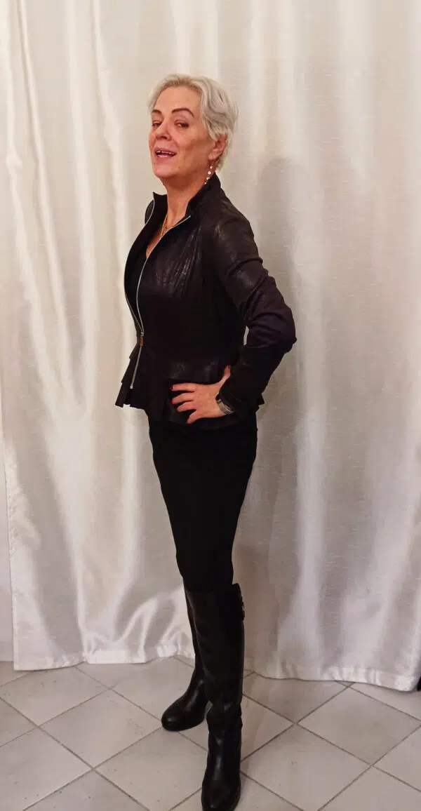 Giacca in eco-pelle art. Gale