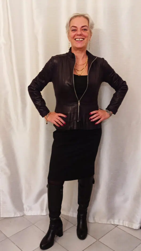 Giacca in eco-pelle art. Gale