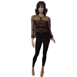 Camicia in tulle con galette art. Kiss