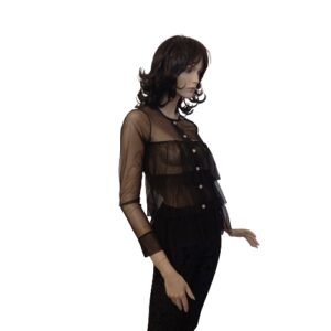 Camicia in tulle con galette art. Kiss