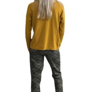 Pantalone da donna casual modello optical