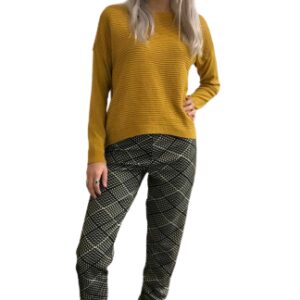 Pantalone da donna casual modello optical