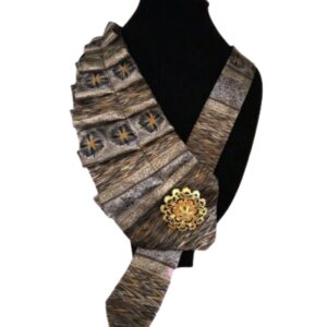Collana in seta con gioiello art. oro