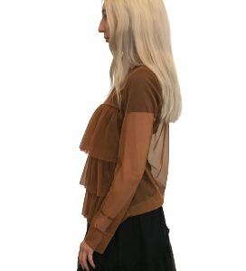Camicia in tulle con galette art. Kiss