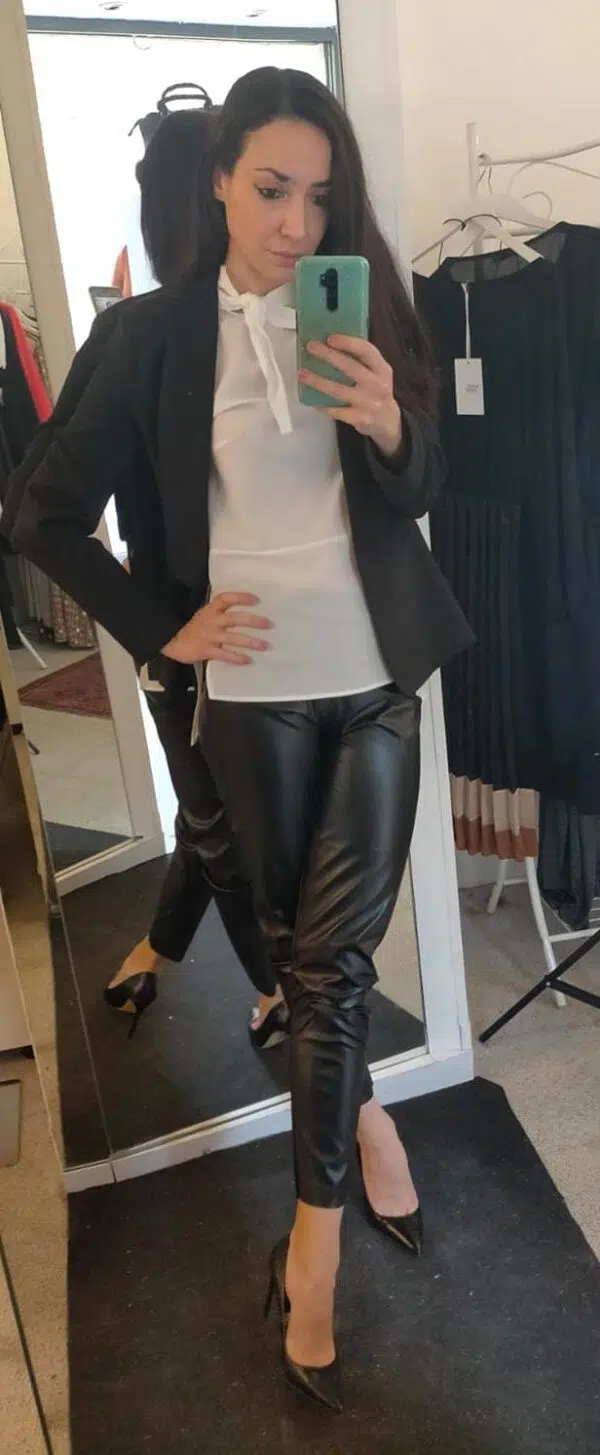 Pantalone ecopelle mod.Ingrid