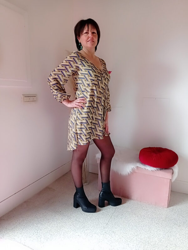 Abito asimmetrico Stella McQueen Art. Dalia