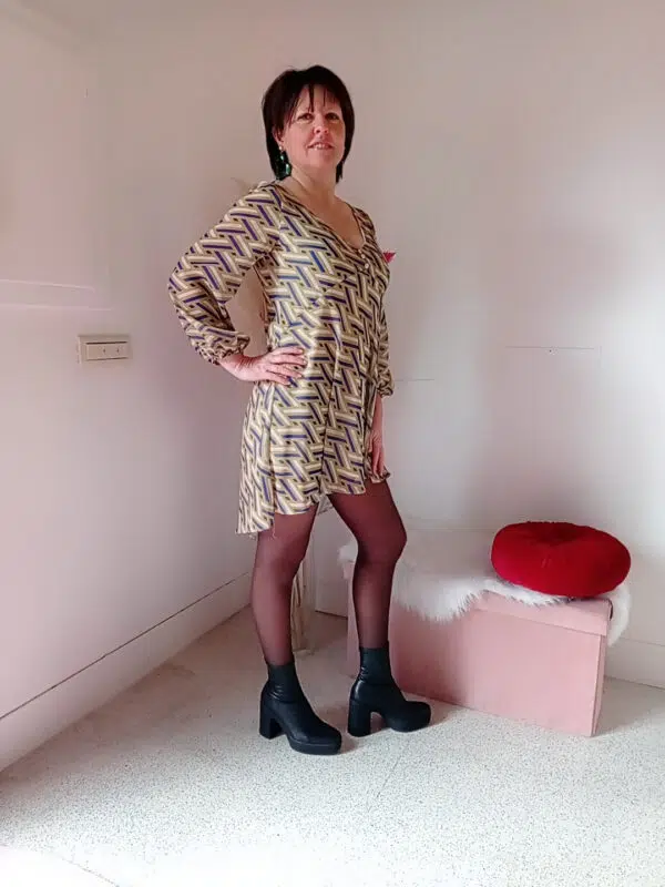 Abito asimmetrico Stella McQueen Art. Dalia