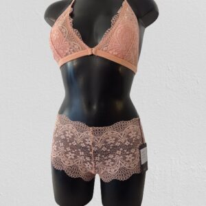 Boxer donna in pizzo Salmone Art. salo