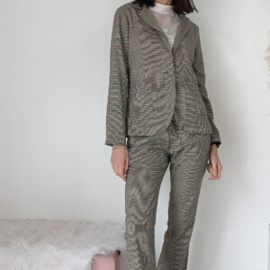 Giacca a Quadri Marrone - Stile Classico e Confortevole, Taglie S-XXL