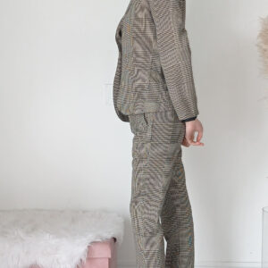 Giacca a Quadri Marrone - Stile Classico e Confortevole, Taglie S-XXL