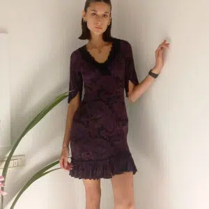 Passatempo - Abito Femminile in Viscosa con Dettagli in Pizzo: Eleganza Retrò e Comfort