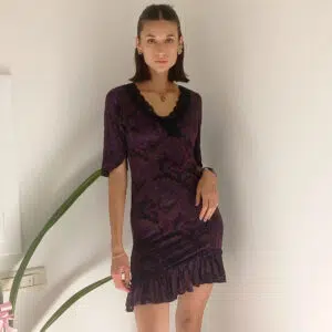 Passatempo - Abito Femminile in Viscosa con Dettagli in Pizzo: Eleganza Retrò e Comfort
