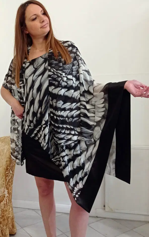 Abito elegante con stola Art. Gioiello