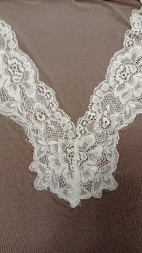 Pigiama donna cashmere fragola e nocciola