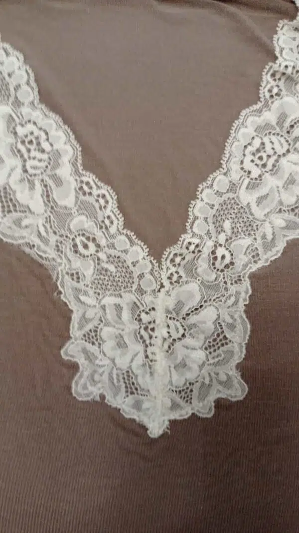 Pigiama donna cashmere fragola e nocciola