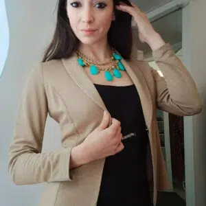 Giacca lurex oro avvitata Art. Lux
