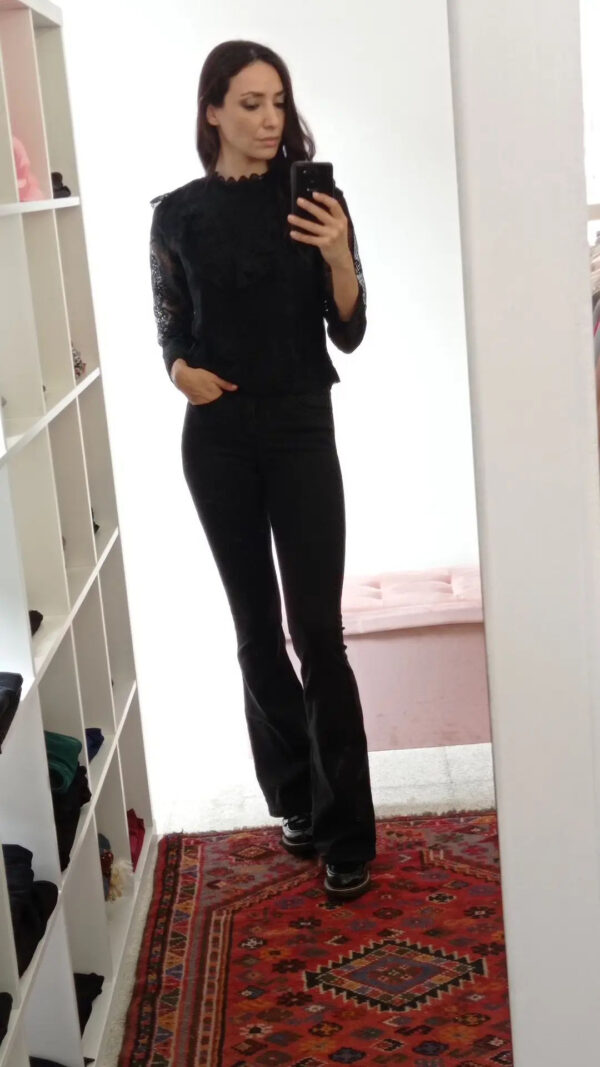tuta overall donna con pizzo, tulle e ricami