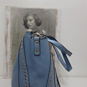 Borsa donna shopping Cielo azzurro Via roma