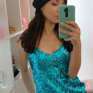 Cappello papala in lana Entrà nera e fiori uncinetto
