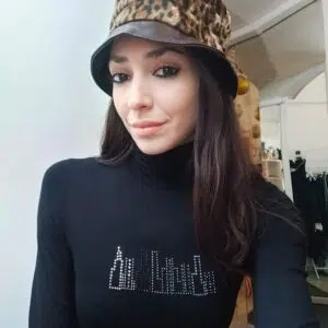 Cappello maculato eco pelliccia e eco pelle