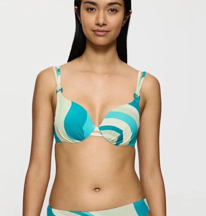 Top bikini imbottito con ferretto