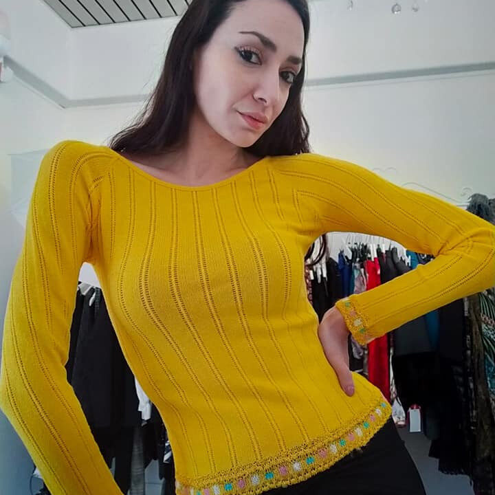 Maglia primavera estate con ricami Mod. Louise