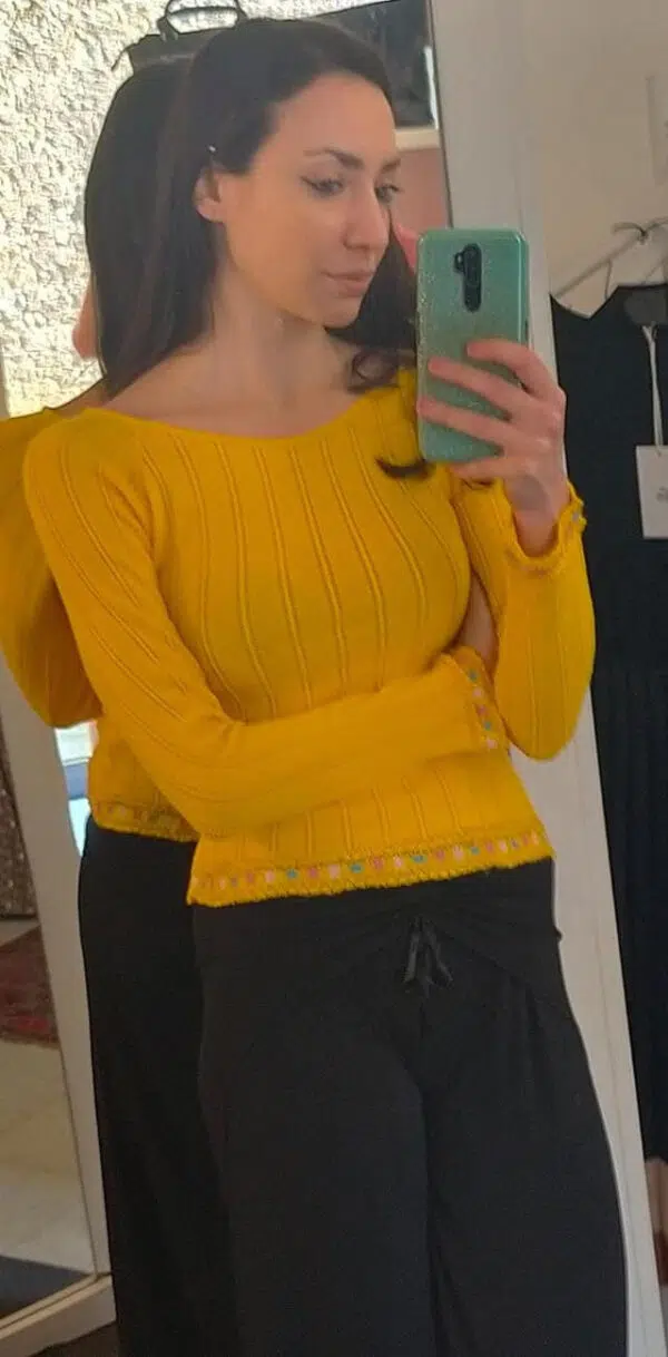 Maglia primavera estate con ricami Mod. Louise