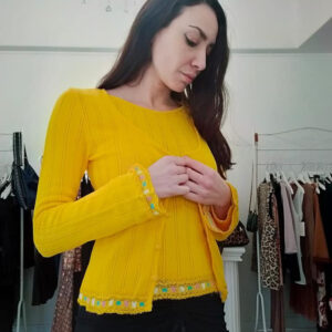 Cardigan con bordi particolari Art. Louise