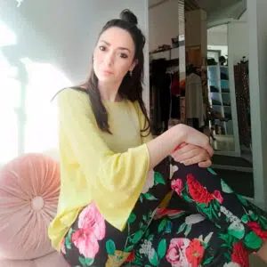 Pantalone mod. Rose primavera
