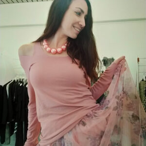 Gonna tulle prato fiorito