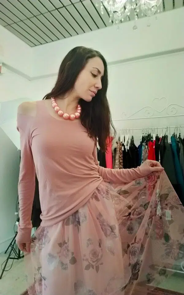 Gonna tulle prato fiorito