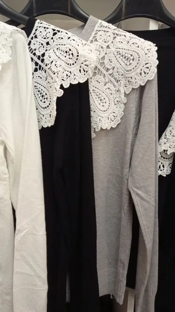 Cardigan Collone pizzo Art. Fiore