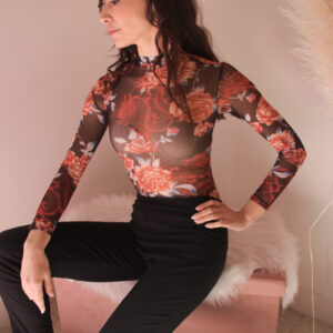 Body Esternabile in Tulle Microretato: Eleganza Seducente per la Donna Sofisticata