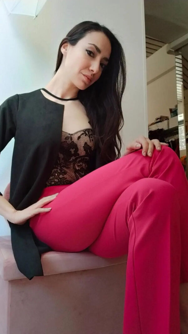 Pantalone a zampina con elastico in vita Art. Vita