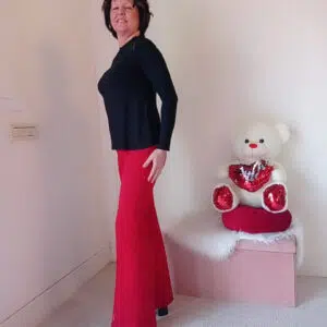 Pantalone a zampina con elastico in vita Art. Vita