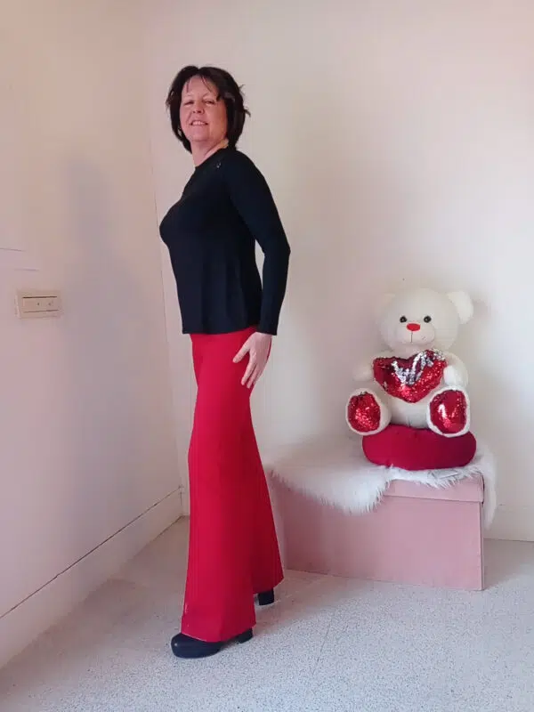 Pantalone a zampina con elastico in vita Art. Vita