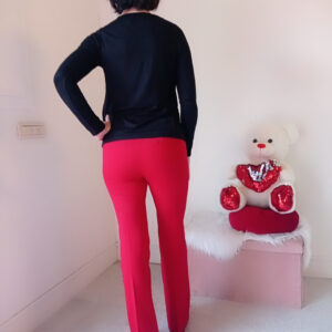 Pantalone a zampina con elastico in vita Art. Vita