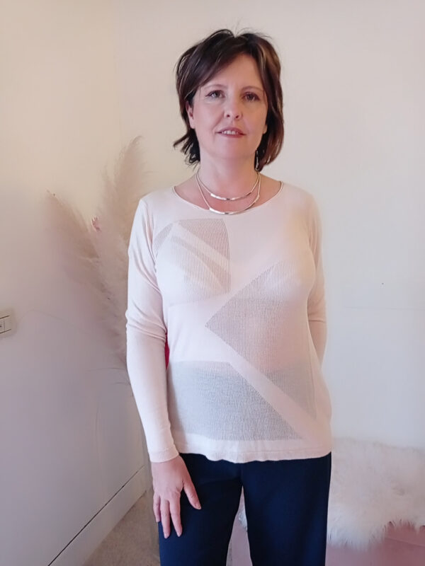 Cardigan in viscosa rosa con allacciatura posteriore - Perfetto per la primavera estate