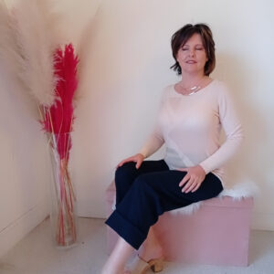 Cardigan in viscosa rosa con allacciatura posteriore - Perfetto per la primavera estate