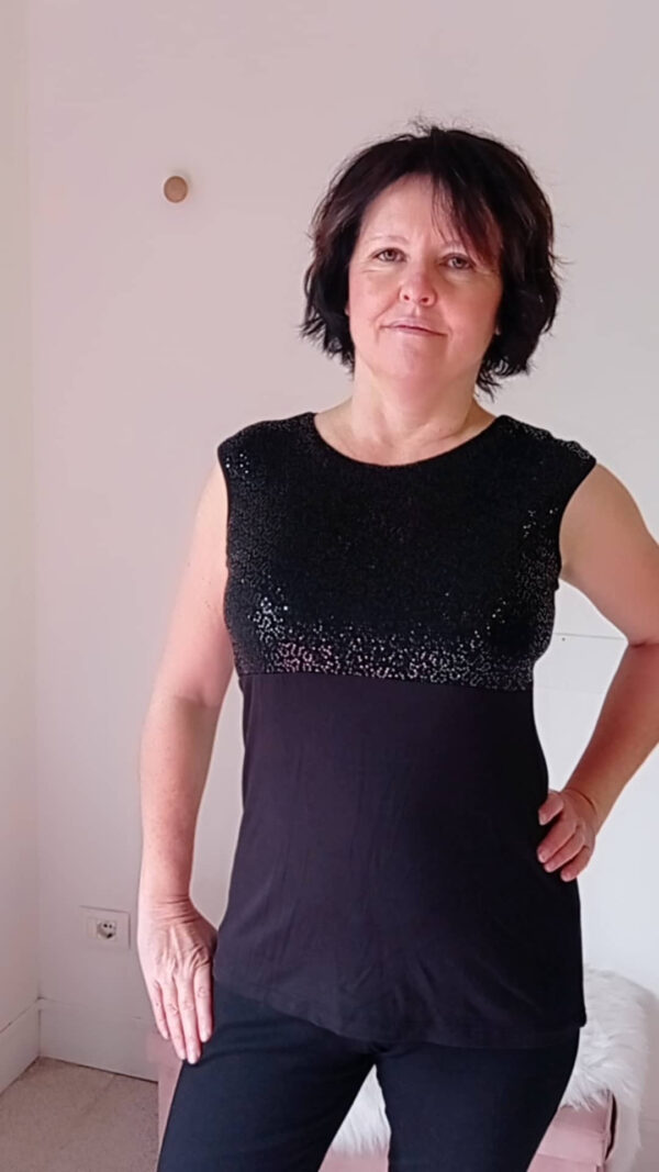 Blusa maglia con paillettes Art.Super