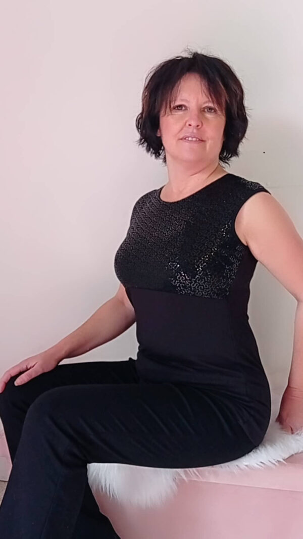 Blusa maglia con paillettes Art.Super