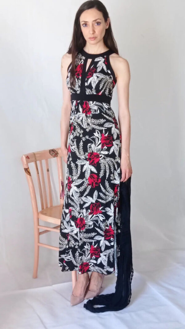 Abito donna lungo con spacchi Art. Gilda